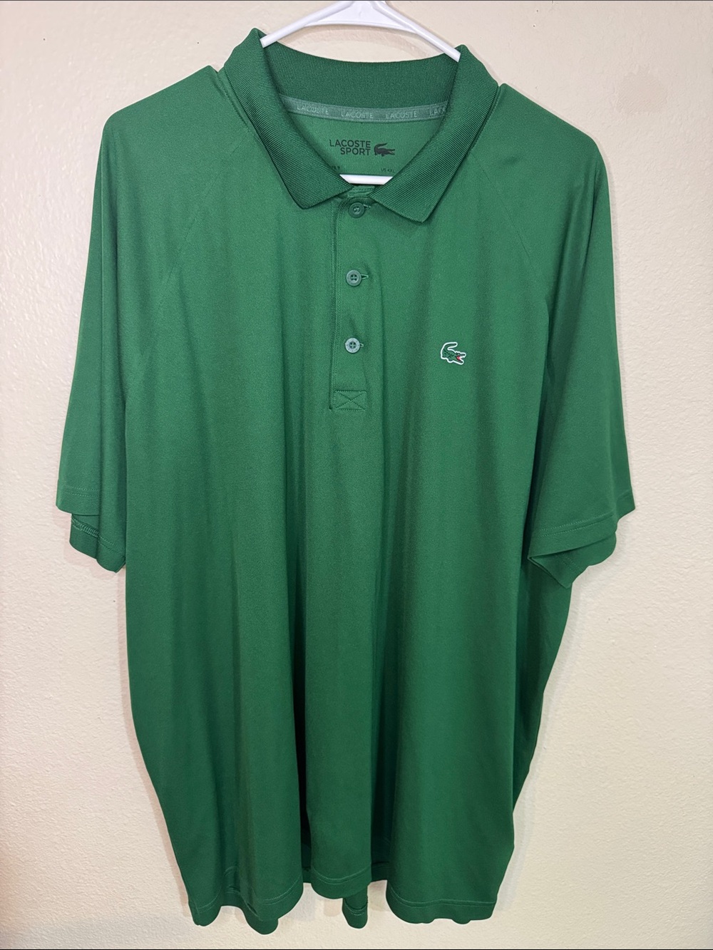 Lacoste Men's Green Polo Shirt with Crocodile Logo